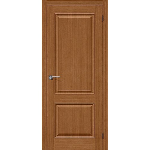 Статус-12 орех межкомнатная шпонированная дверь глухая