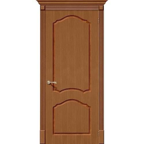 Каролина орех межкомнатная шпонированная дверь глухая