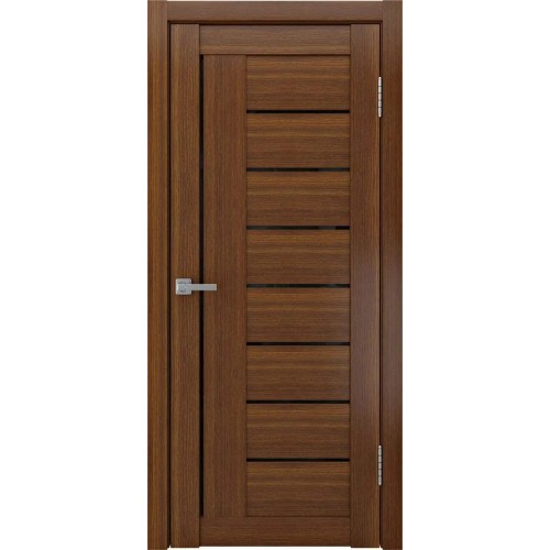 ЛУ-17 Темный орех экошпон черное стекло