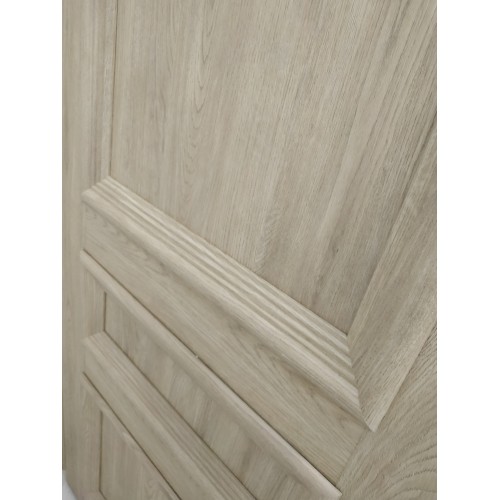 Вероника-3 Дуб натуральный межкомнатная дверь экошпон со стеклом