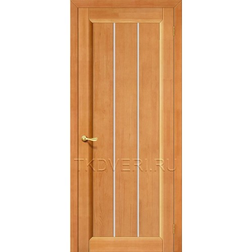Дверь массив сосны Вега-19 Светлый орех