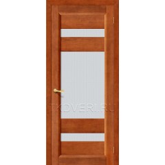 Дверь массив сосны Вега-2 Темный орех