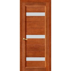 Дверь массив сосны Вега-2 ПЧО Темный орех