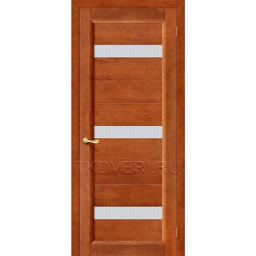 Дверь массив сосны Вега-2 ПЧО Темный орех