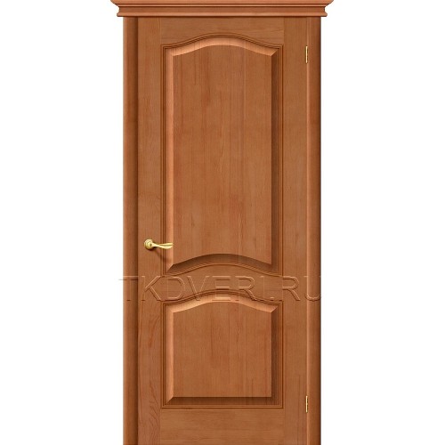 Дверь массив сосны М7 Т-05 Светлый Лак глухая