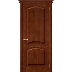 Дверь массив сосны М7 Т-06 Темный Лак глухая