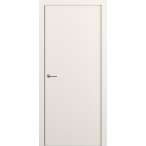Межкомнатная дверь Zadoor Art-Lite ПГ Elen Эмаль Белый + алюм кромка