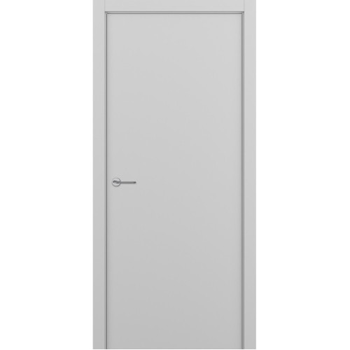 Межкомнатная дверь Zadoor Art-Lite ПГ Elen Эмаль Белый + алюм кромка