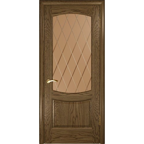 Лаура 2 Luxor Шпон Мореный дуб, стекло