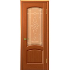 Лаура Luxor Шпон Темный Анегри, стекло