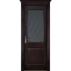 Дверь Ока массив ольхи-Элегия Античный орех стекло