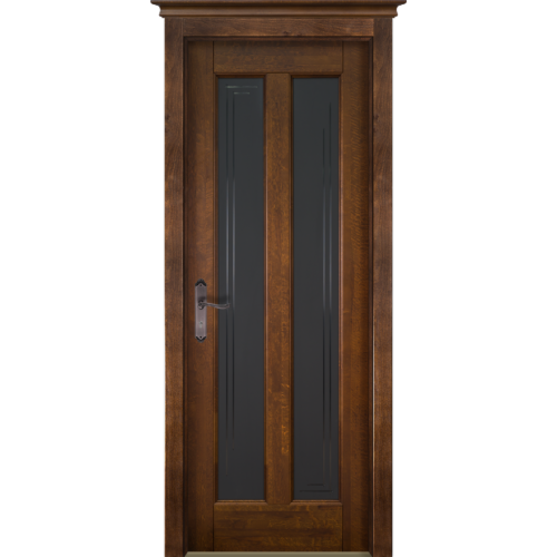 Дверь Ока массив ольхи Сорренто Античный орех стекло