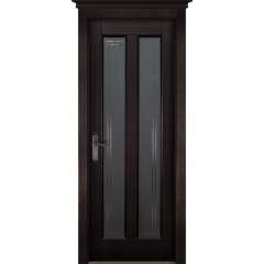 Дверь Ока массив ольхи Сорренто Античный орех стекло