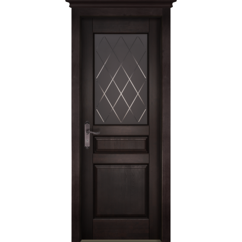 Дверь Ока массив ольхи-Валенсия Античный орех глухая ПО