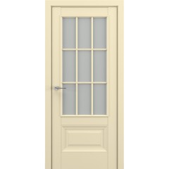 Межкомнатная дверь Zadoor Classic Baguette ПО Турин В2 АК Белый матовый