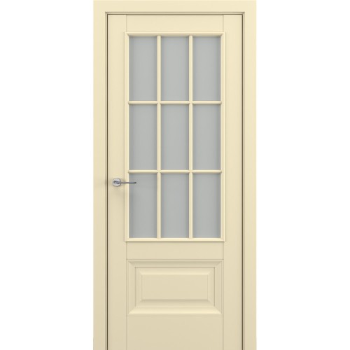 Межкомнатная дверь Zadoor Classic Baguette ПО Турин В2 АК Белый матовый