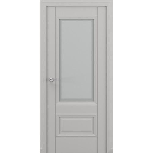 Межкомнатная дверь Zadoor Classic Baguette ПО Турин В3 Белый матовый