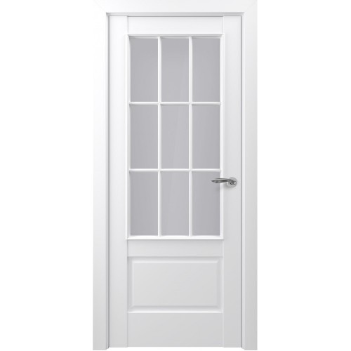Межкомнатная дверь Zadoor-S Classic ПО Турин АК Тип-S Матовый Белый