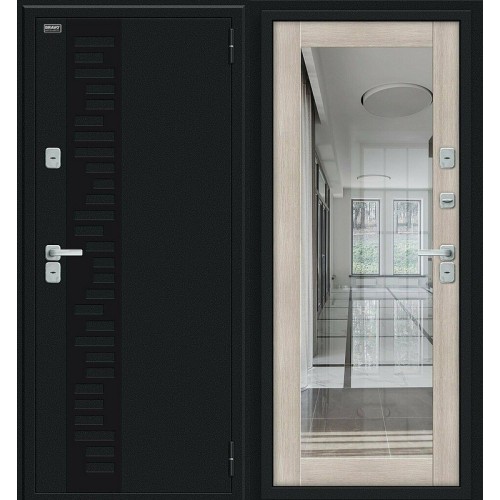 Thermo Флэш Декор Букле черное/Cappuccino Veralinga