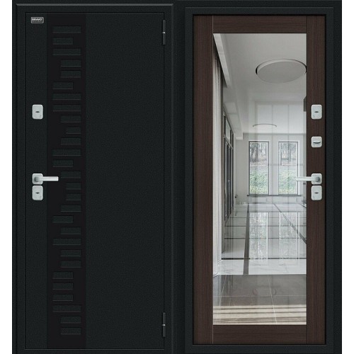 Thermo Флэш Декор Букле черное/Wenge Veralinga