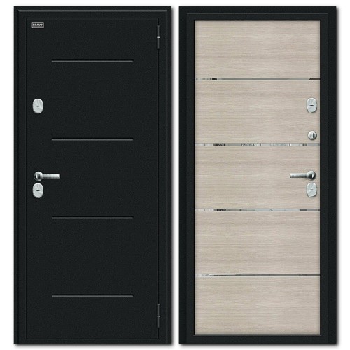 Thermo Лайн Букле черное/Cappuccino Veralinga